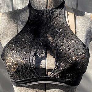 Victoria Secret Very Sexy Lace Halter Lingerie Bra Top Bralette Large